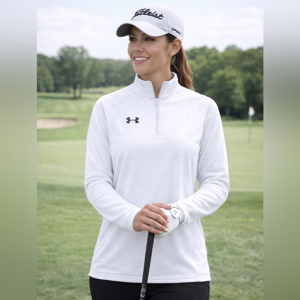 Under Armour Women's 1/4 Zip Long Sleeve Polo XS